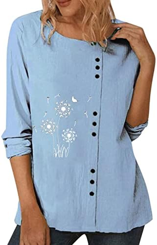 Yaz Rahat Gevşek Fit Crewneck Bluzlar Tops Moda Grafik Rahat Günlük Tunik Tees Şık Tişörtü Kadınlar için