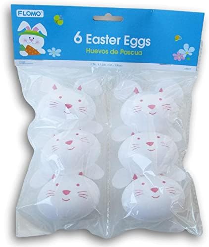 Zanaat Kaynağı Paskalya Tavşanı Yumurtaları-Snap Close Yeniden Kullanılabilir Parti Paskalya İkram Kapları - 6 Adet