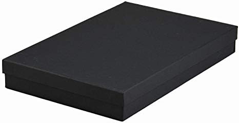 888 Ekran-10 Kutu 2 5/8 x 1 1/2 x 1 Siyah Mat Kaplama Pamuk Dolgulu Mücevher Kutuları