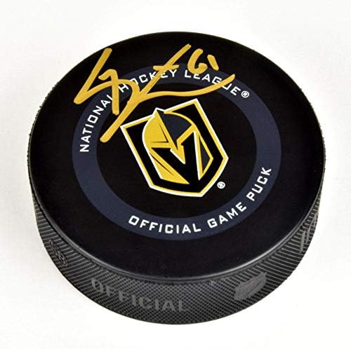 Mark Stone Vegas Golden Knights İmzalı Resmi Oyun Diski-İmzalı NHL Diskleri