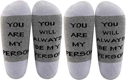 LEVLO En Iyi Arkadaşı Uzun Mesafe Hediye Sen Benim Kişimsin Çorap Griler Anatomi Hediye Dostluk Çorap