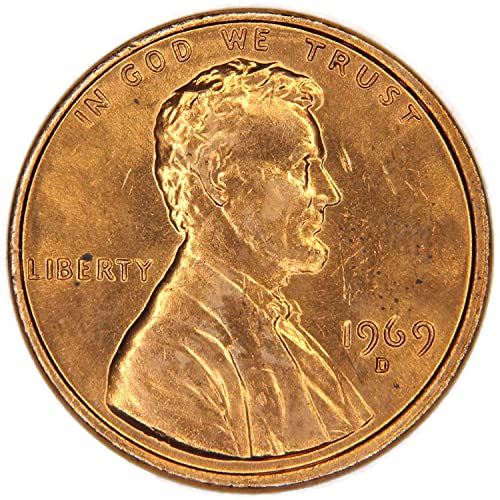 1969 D Lincoln Memorial Cent Dolaşımsız ABD Darphanesi