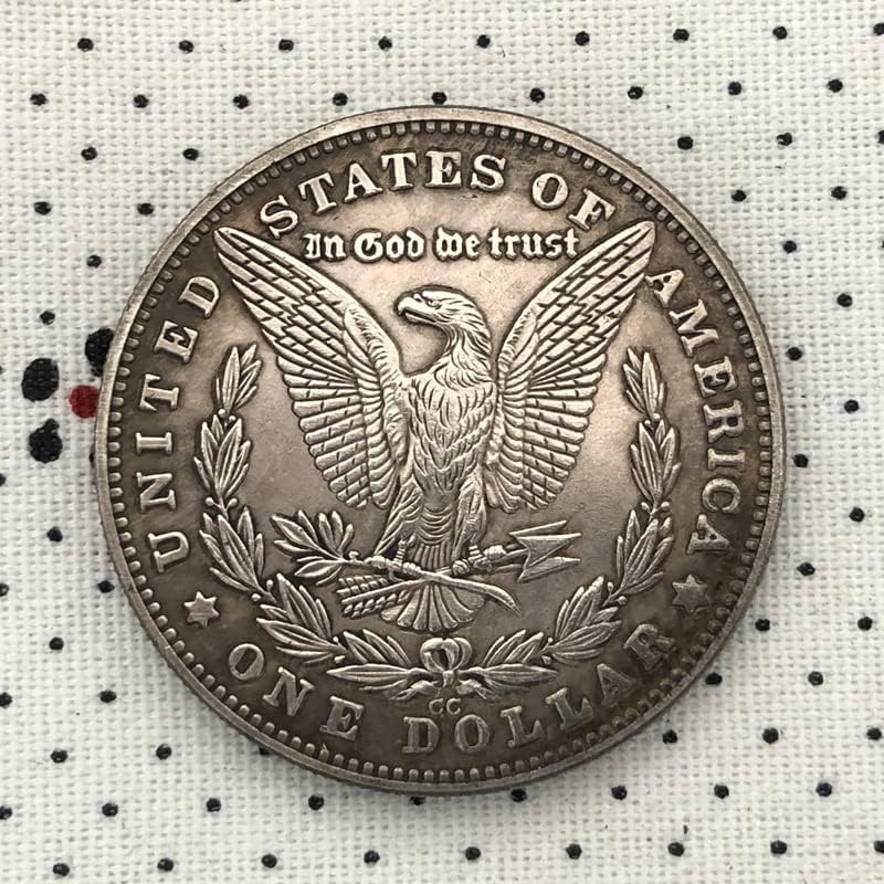 QİNGFENG 38mm Antik Gümüş Dolar Sikke Amerikan Morgan Serseri Sikke 1881CC Zanaat 43