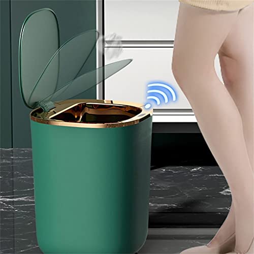 CZDYUF 12L Akıllı Sensör çöp tenekesi Mutfak Banyo Tuvalet çöp tenekesi Otomatik İndüksiyon Su Geçirmez Kapaklı çöp