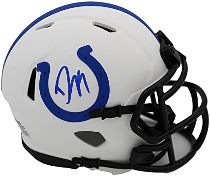 Dwight Freeney İmzalı Indianapolis Colts Speed Lunar NFL Mini Kask-İmzalı NFL Mini Kasklar