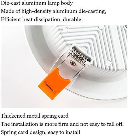 LBSWYH (4 paket LED tavan güçlendirme Downlight, 3.5 4 beyaz ince LED ışıkları güçlendirme gömme aydınlatma,7W, 12W