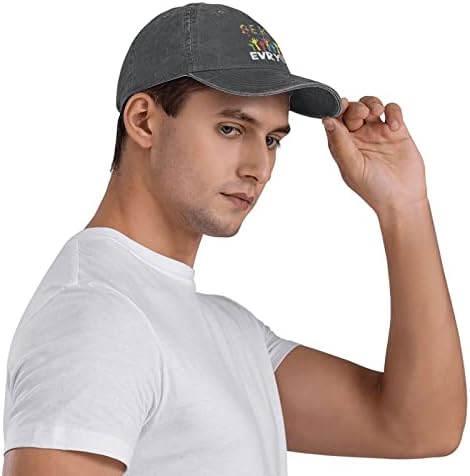 her Şeyi Yapabileceğiniz Bir Dünyada Unisex Sıkıntılı beyzbol şapkası Eğlenceli Yıkanmış Pamuk Ayarlanabilir Şapka