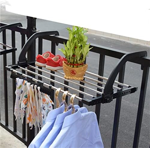 LEPSJGC Paslanmaz Çelik Kurutma Ayakkabı Raf Katlama Havlu Kurutma Raf Pencere Çamaşır Balkon Havlu Elbise Bezi