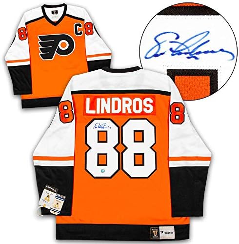 Eric Lindros Philadelphia Flyers İmzalı Retro Fanatik Forması - İmzalı NHL Formaları