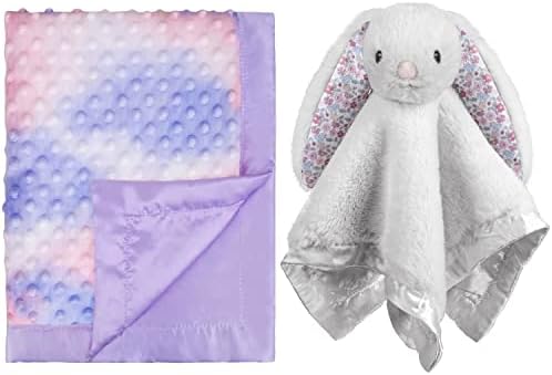 İpeksi Saten Bebek Battaniyesi + Kızlar için Bebek Güvenlik Battaniyesi Yumuşak lüks ipek ipeksi sırtlı Benzersiz