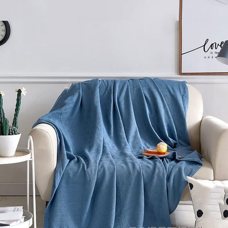 Yaz Serin Battaniye Yatak Örtüsü kanepe kılıfı Yatak Açık Yorgan Hafif ve Sıcak (Renk: A, Boyut: 150x200cm)