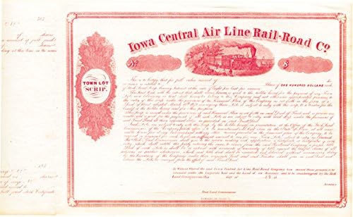Iowa Merkez Hava Hattı Demiryolu-Bond