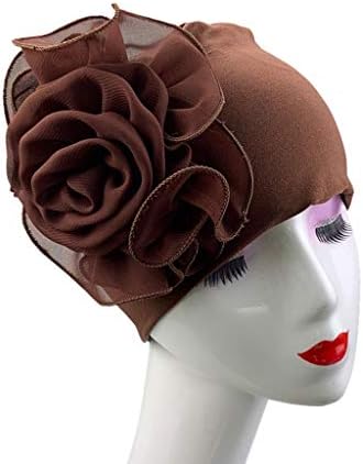 Çiçek Türban Kadınlar için Retro Müslüman Kemo Bere Kap Moda Wrap Kafatası Kapaklar Kadınlar için Hımbıl Kanser Şapkalar