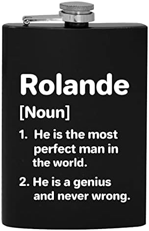 Rolande Tanımı En Mükemmel Adam-8oz Kalça İçme Alkol Şişesi