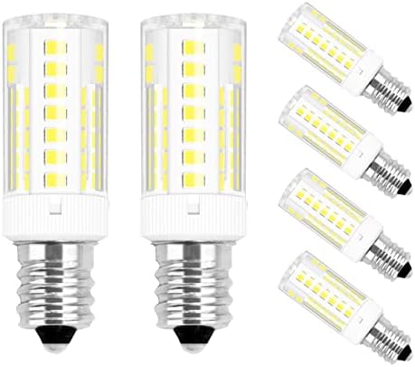 Megereet E12 LED Ampul, Kısılabilir 4W LED Ampul Eşdeğer 40W Akkor Ampul, Gün ışığı Beyaz 6000K E12 Şamdan Ampuller