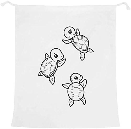 Azeeda 'Yüzme Bebek Kaplumbağaları' Çamaşır / Yıkama / Saklama Çantası (LB00023093)
