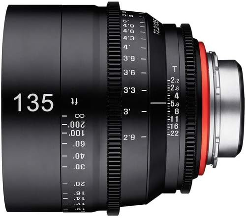 XEEN tarafından ROKİNON 135mm T2.2 Profesyonel Sinema nikon için lens F Dağı (Siyah) ile Rokinon Xeen 6-Lens Taşıma