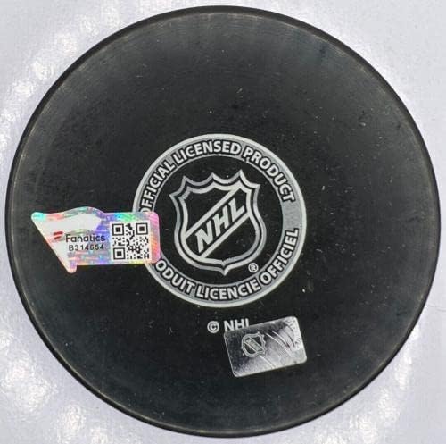 New York Adalıları Mathew Barzal, İlk 10/15/16 Disk Fanatiği Hologram İmzalı NHL Disklerini İmzaladı