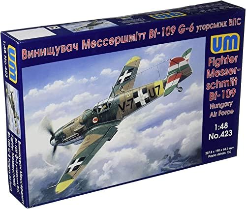 Unifodel 1/48 Macar Hava Kuvvetleri Messerschmitt Bf109G-6 Savaş Uçağı Plastik Model UU48423