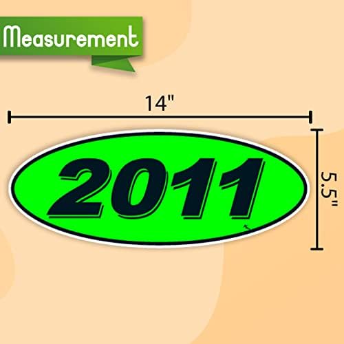 Versa Etiketleri 2008 2009 2010 ve 2011 Oval Model Yılı Araba Satıcısı Pencere Çıkartmaları Gururla ABD'de Üretilmiştir
