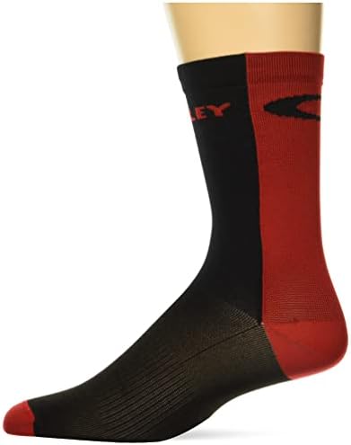 Oakley Erkek Icon Road Kısa Çorap, Karartma / Kırmızı Çizgi, Büyük ABD