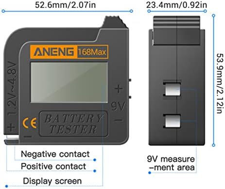 DOITOOL Evrensel Aracı Batería Portátil 2 Adet pil test cihazı için akü yükü test edicisi akü analizörü Pil Kapasitesi