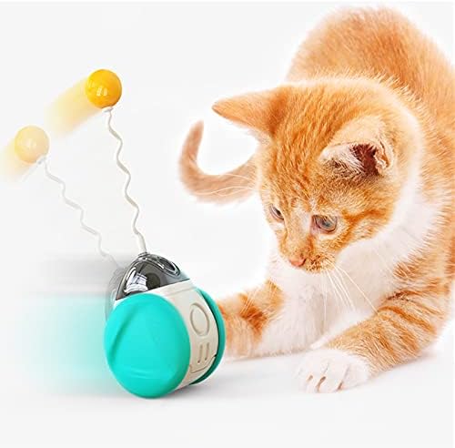 Otomi Ganlan Interaktif Kedi Oyuncaklar Kapalı Kediler için Otomatik Oyuncaklar Kendinden Dönen Yavru Oyuncaklar Catnipli
