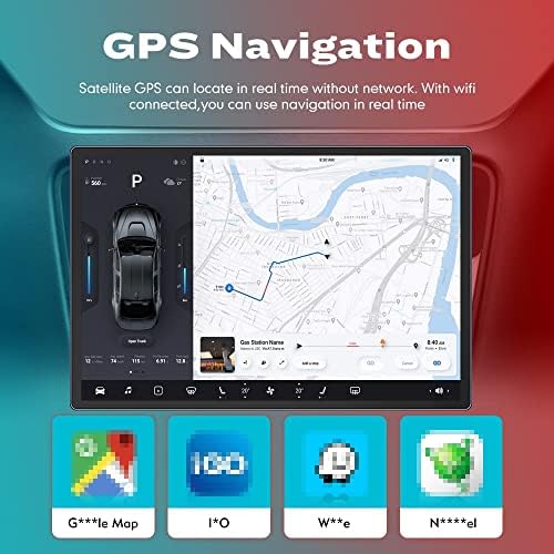 WOSTOKE 13.1 Android Radyo CarPlay ve Android Otomatik Autoradio Araba Navigasyon Stereo Multimedya Oynatıcı GPS Dokunmatik
