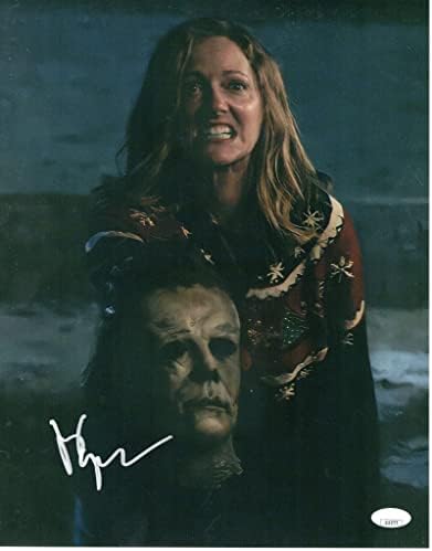 Judy Greer imzalı 11x14 Fotoğraf Cadılar Bayramı Öldürür Karen Nelson İmza Michael Myers JSA Kimlik Doğrulaması