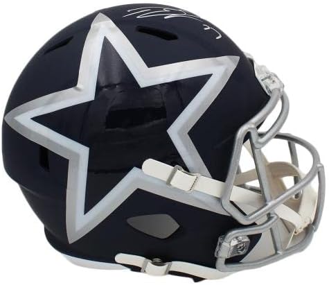 Tyron Smith İmzalı Dallas Cowboys Speed Tam Boy AMFİ NFL Kaskı - İmzalı NFL Kaskları