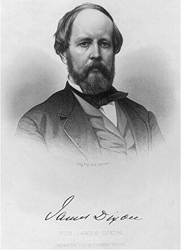 Tarihsel Bulgular Fotoğraf: James Dixon, 1814-1873, Connecticut'tan Senatör, Amerikalı Politikacı