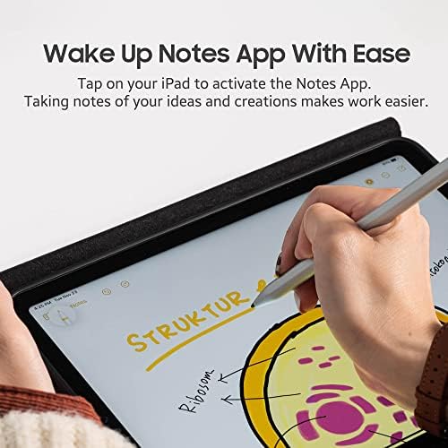 Adonit Neo, Avuç İçi Reddi ile iPad için Manyetik Olarak Takılabilir Stylus Kalem, Aktif Dijital Kalem, iPad Air 4th/3rd,