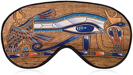 Mısır Papirüs Tasvir Horus Gözü Uyku Göz Maskesi Sevimli Körü Körüne Göz Kapakları Siperliği Kadın Erkek Hediyeler