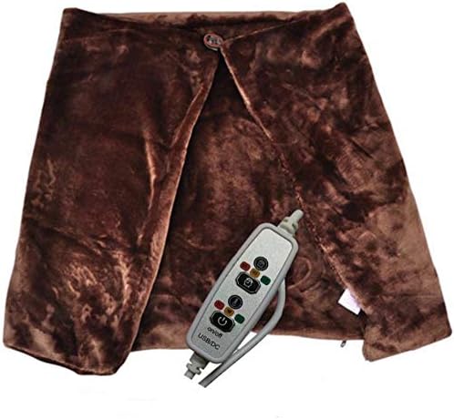 KeZheXi elektrikli şal, USB ısıtmalı şal ısıtmalı battaniye, Taşınabilir ve taşınabilir Olabilir, Sıcak Kahverengi