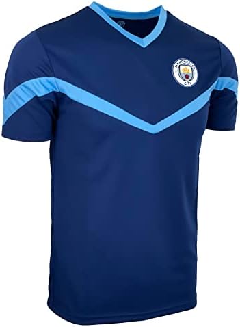 Erkek Manchester City Eğitim Forması, Resmi Lisanslı Man City Kısa Kollu Gömlek