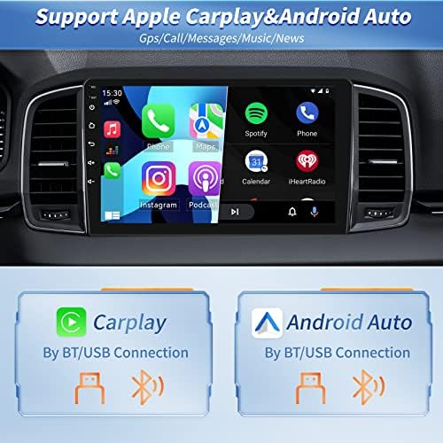 Apple Carplay ve Android Auto ile Mazda CX5 2012-2015 için Android 11 Araba Müzik Seti, GPS WiFi Bluetooth'lu 9 inç
