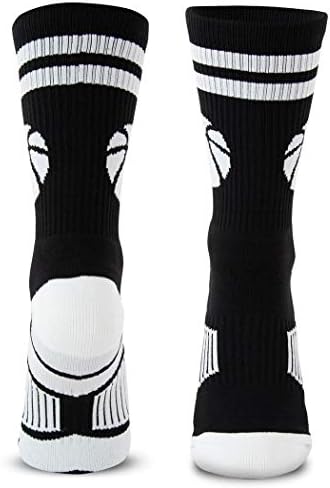 ChalkTalkSPORTS Basketbol Dokuma Orta Buzağı Çorapları | Klasik Basketbol / Çoklu Renkler ve Boyutlar