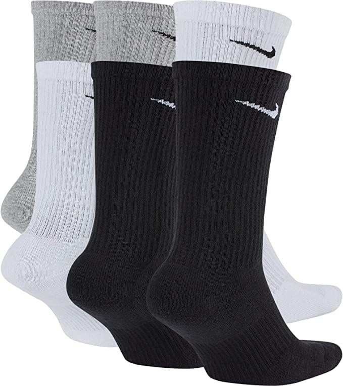 Nike Erkek Dri-Fit Antrenman Pamuklu Yastıklı Mürettebat Çorapları (Orta) (6 Çift) (SX6897-922)