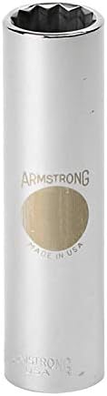 Armstrong'un 12-234 1-1/16-İnç, 6 nokta, 1/2 inç Sürücü SAE Derin Soket
