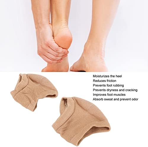Nemlendirici Topuk Çorapları, Spa Jeli Çorapları Toeless Polyester Ayak Sürtünmesini Önler Ayak Tedavisi için Bakım
