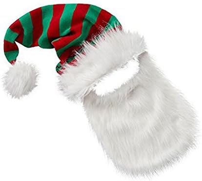 Noel çıkarılabilir Sakallı Santa Stok Şapka
