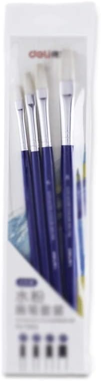 CCBUY Fırça 4 Paket Guaj Fırça (Mavi) Guaj Fırça Sanat Ahşap Kutup Boyama Malzemeleri Set (Renk: Bir, Boyutu : Bir