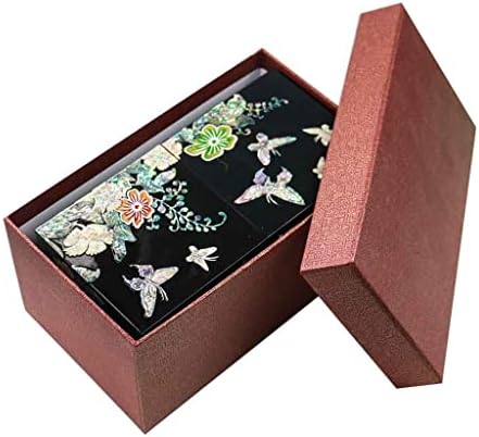 JJRY El Yapımı Mücevher Kutusu,depolama Organizerjewelry Lacquerware Lake Sanat Düğün (Renk: A, Boyut W/A/resimde