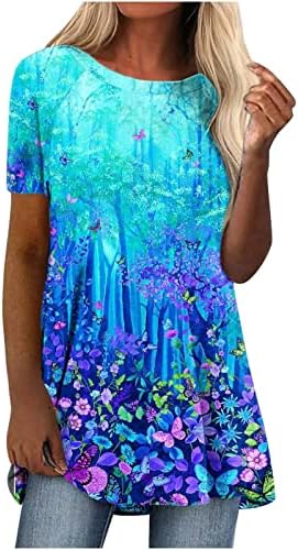 Amikadom Bayan Sonbahar Yaz Gömlek Kısa Kollu Yumuşak Rahat %2023 Elbise Pamuk Ekip Boyun Grafik Üst Tee Kadın İF