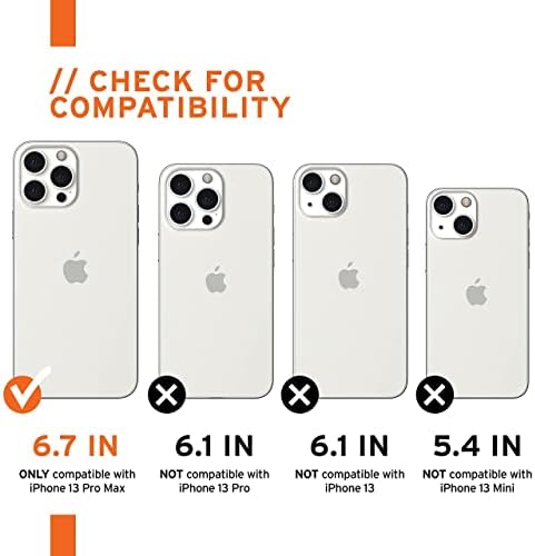 URBAN ARMOR GEAR [U] by UAG iPhone 13 Pro Max Kılıf [6,7 inç Ekran] Nokta, Hatmi ve iPhone 13 Pro Max [6,7 inç Ekran]