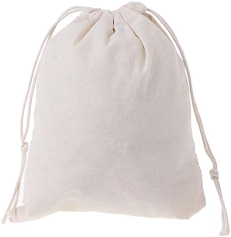 Tebatu Doğal Pamuklu Torbalar İpli, Malzeme saklama çantası Çamaşır Giysi Bitirme 18. 5x23cm
