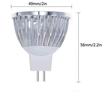 Lxcom Aydınlatma 3 W MR16 LED Ampul GU5.3 LED Spot Ampuller 20 W Halojen Eşdeğer Günışığı Beyaz 6000 K MR16 GU5.3