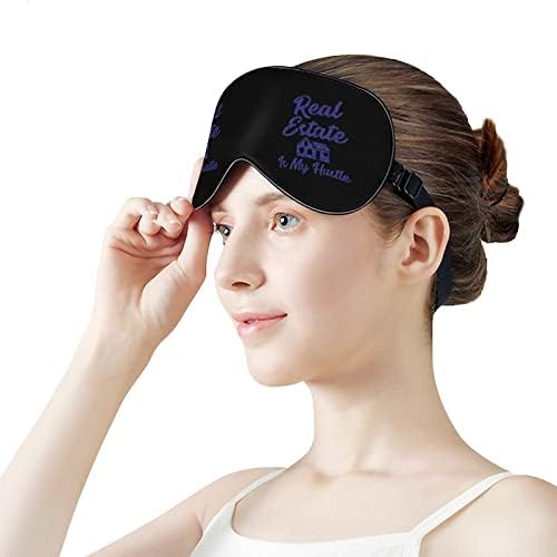 FunnyStar Emlak Benim Hustle Yumuşak Uyku Maskesi Göz Kapağı Uyku Körü Körüne Mükemmel Blokları ışık Ayarlanabilir
