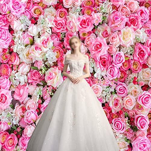 8x8FT Kumaş 3D Pembe Gül Çiçek Tema Fotoğraf Arka Plan Düğün Gelin Yenidoğan Duş Doğum Günü Partisi Fotoğraf Arka