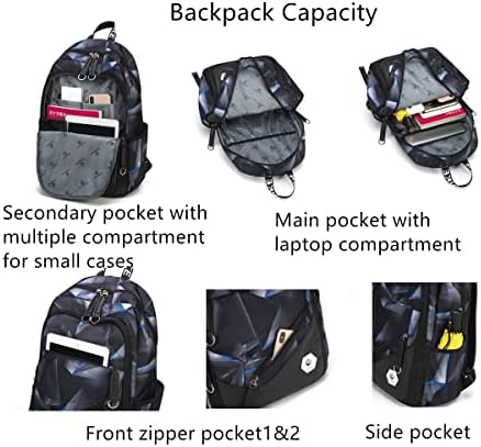 Mfikaryi Galaxy Baskı erkekler için sırt çantası, İlkokul Çantaları, Ortaokul Bookbag